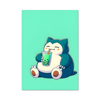 Poster Snorlax en Mode Détente