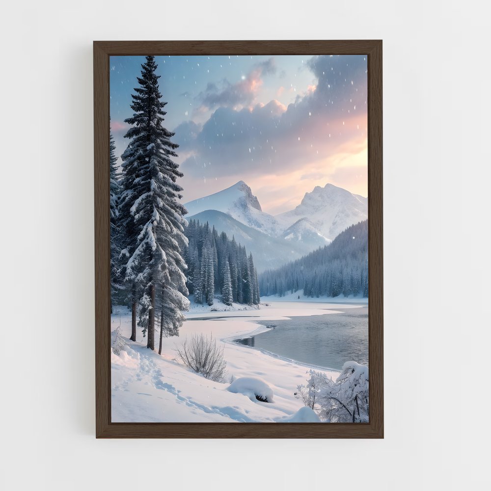 ap-snow-3 cadre Bois foncé