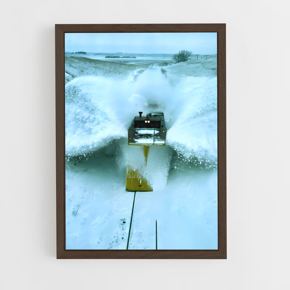ap-snow plow-2 cadre Bois foncé