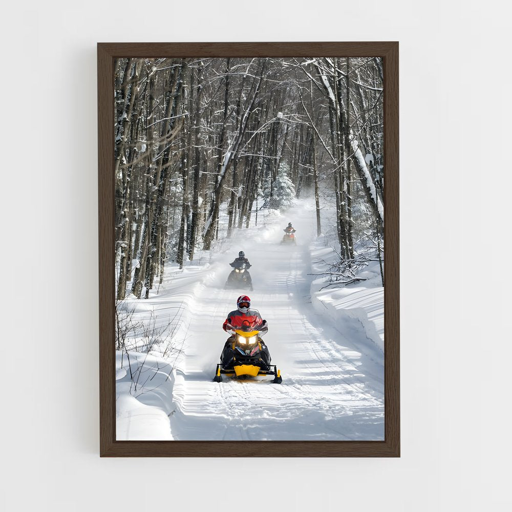 ap-snowmobiles-4 cadre Bois foncé