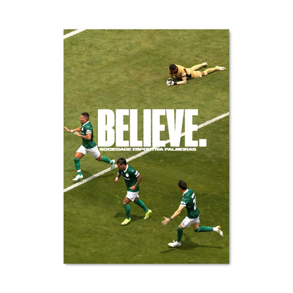 Poster Vert et Blanc en Action