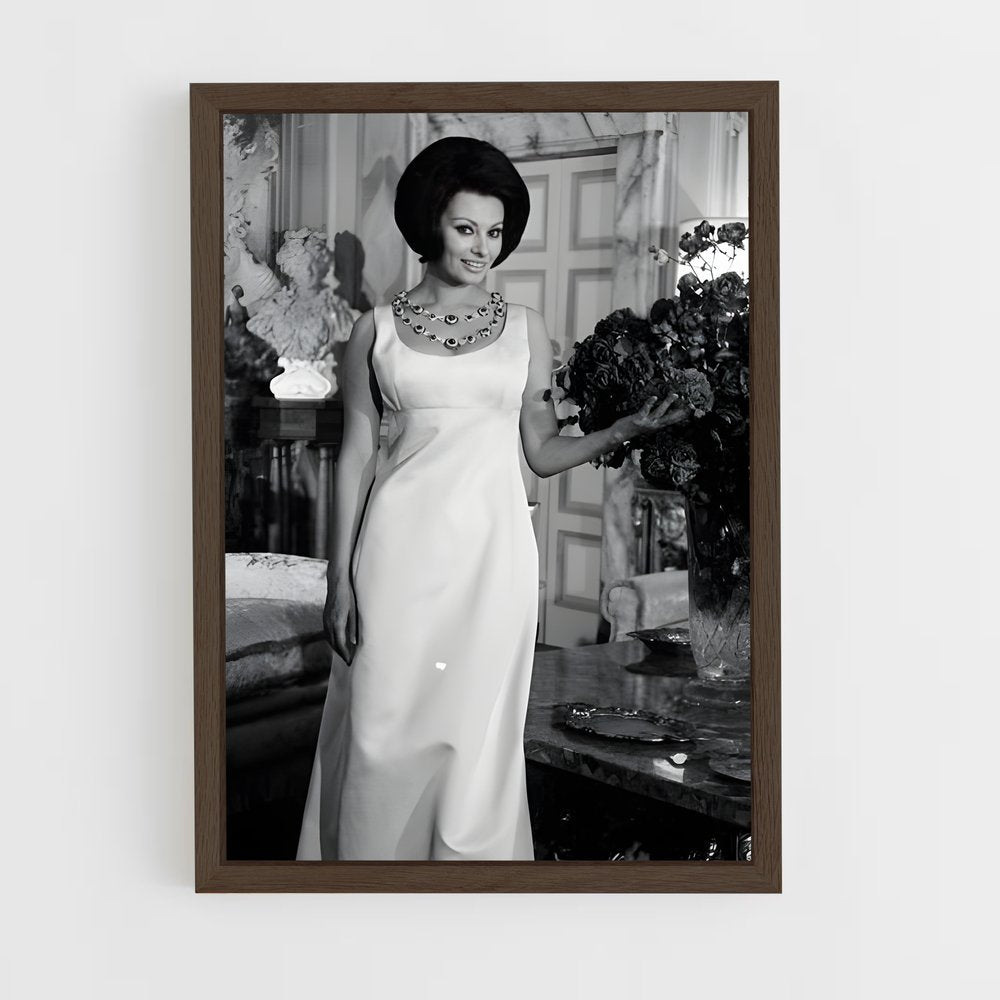ap-sofia loren-5 cadre Bois foncé