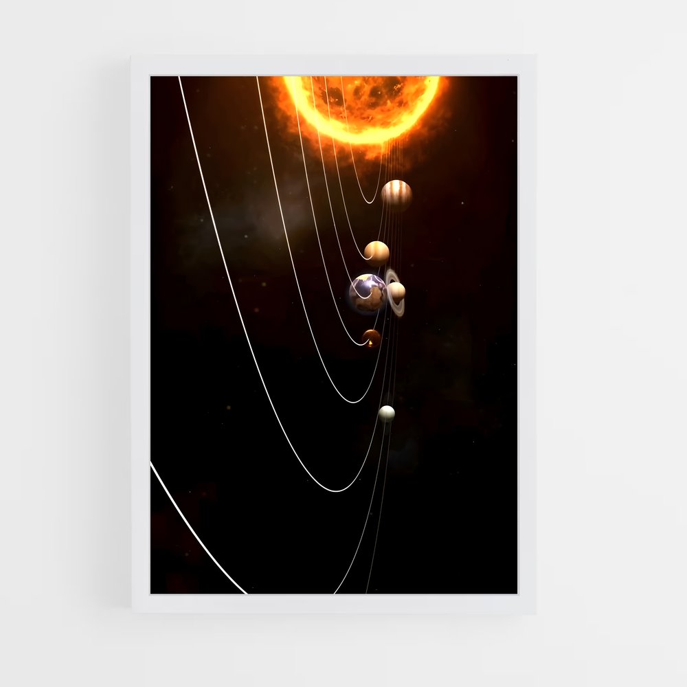 ap-solar system-10 cadre Blanc