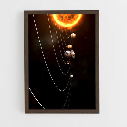 ap-solar system-10 cadre Bois foncé