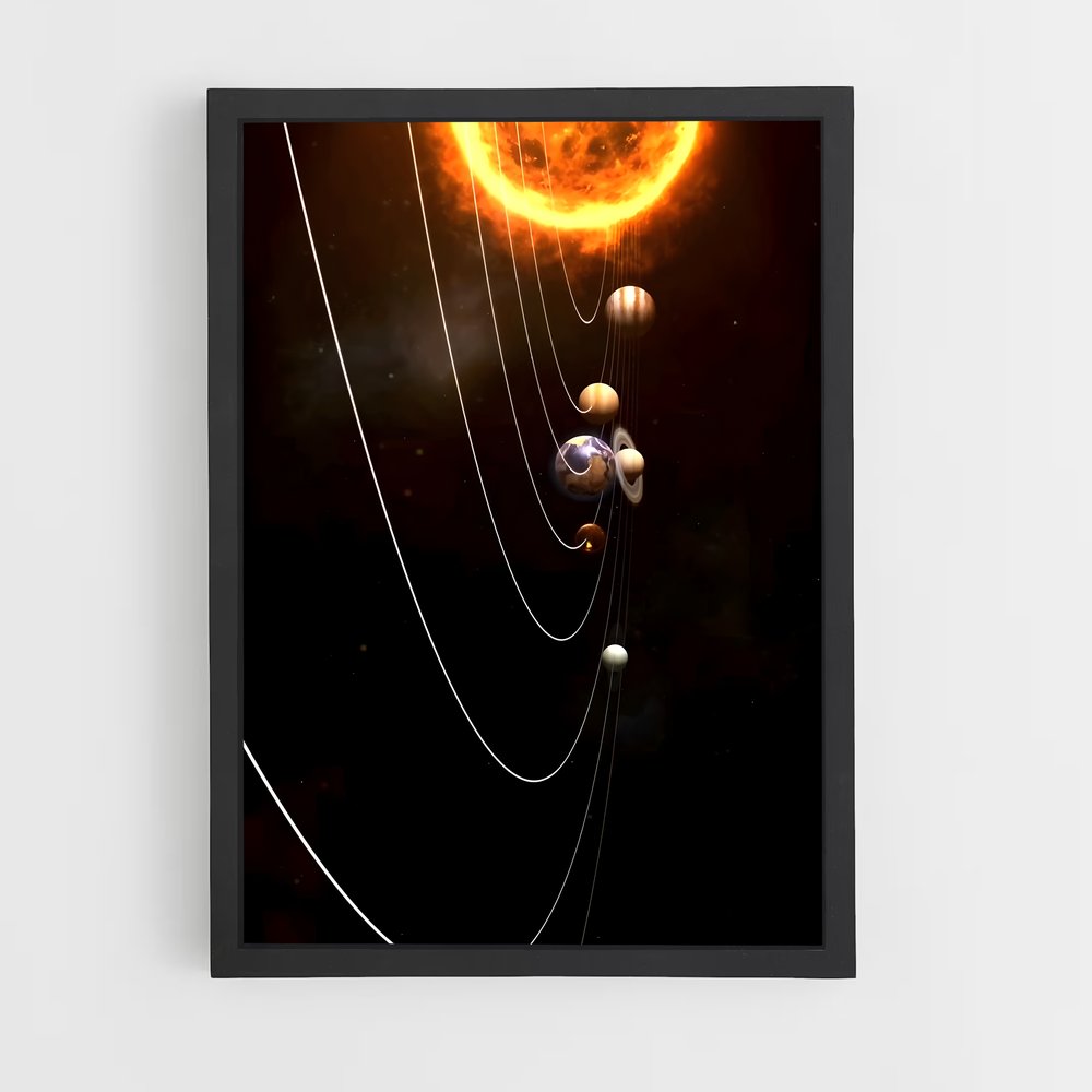 ap-solar system-10 cadre Noir
