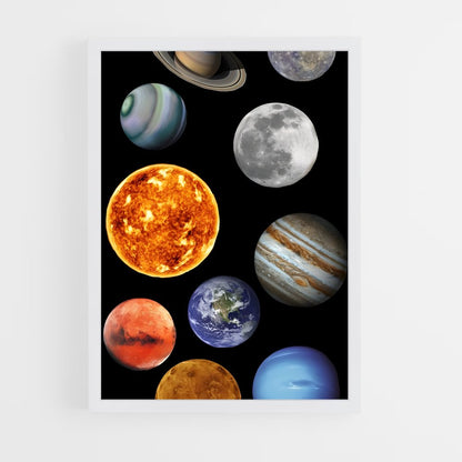 ap-solar system-14 cadre Blanc