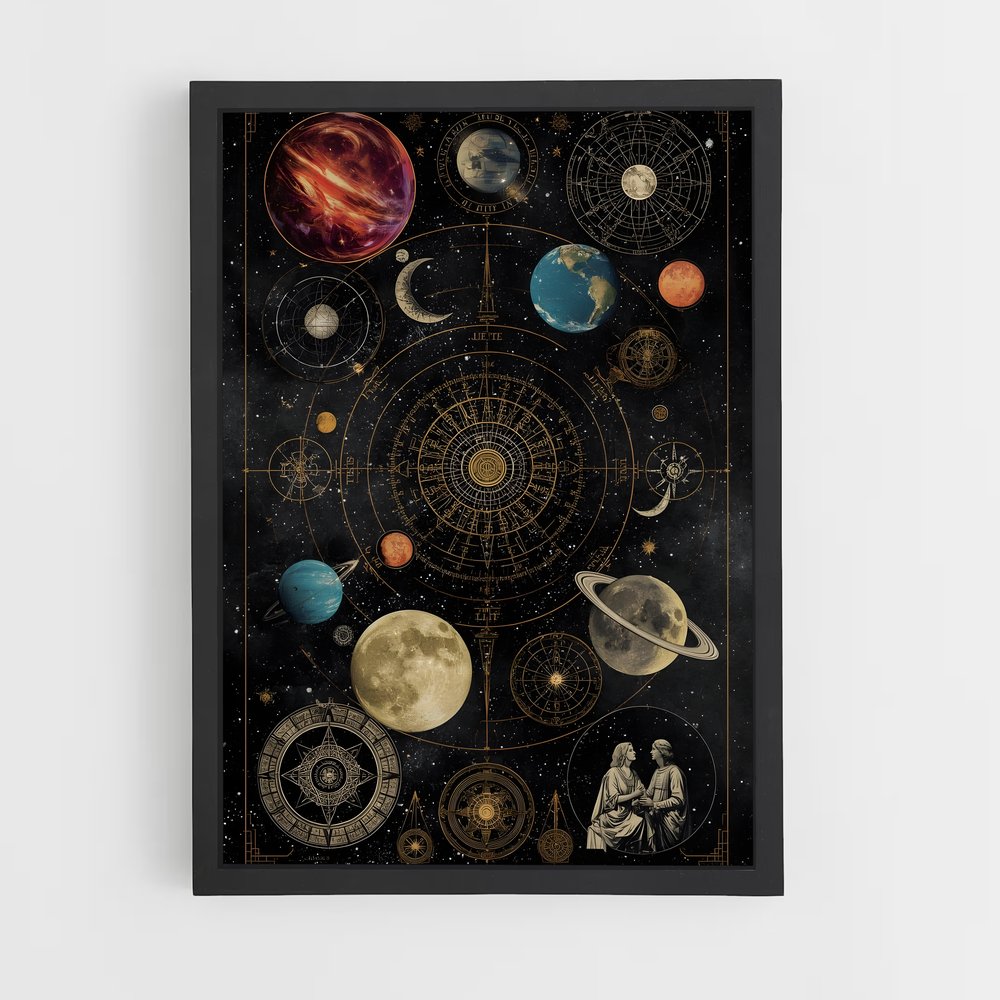 ap-solar system-6 cadre Noir
