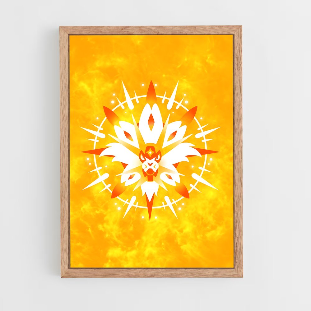 ap-solgaleo-2 cadre Bois clair