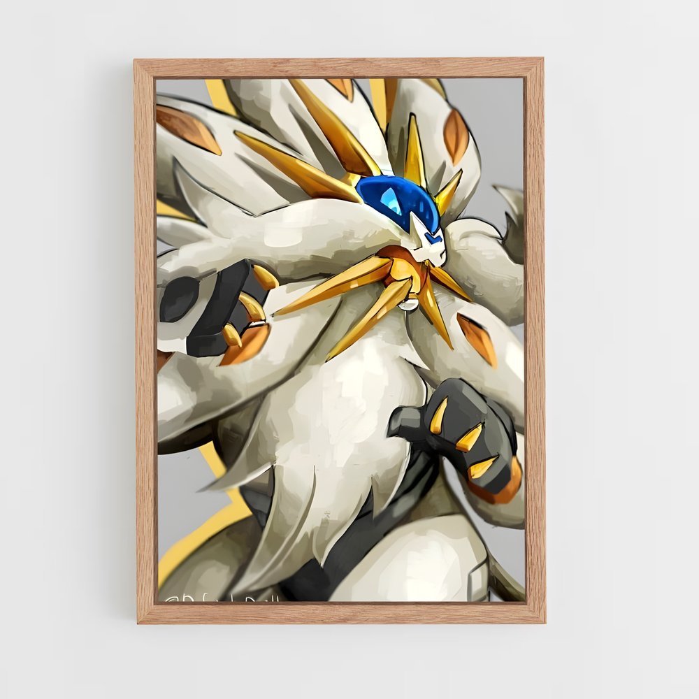 ap-solgaleo-5 cadre Bois clair
