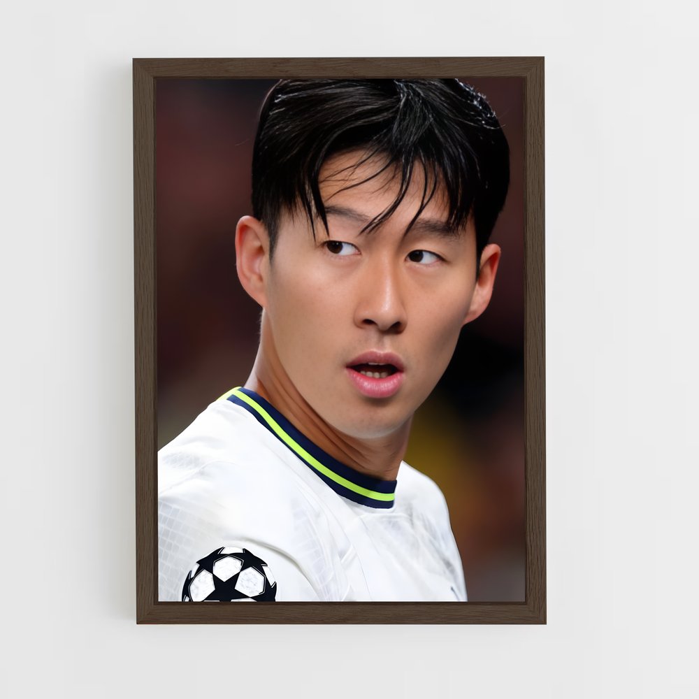 ap-son heung-min-11 cadre Bois foncé