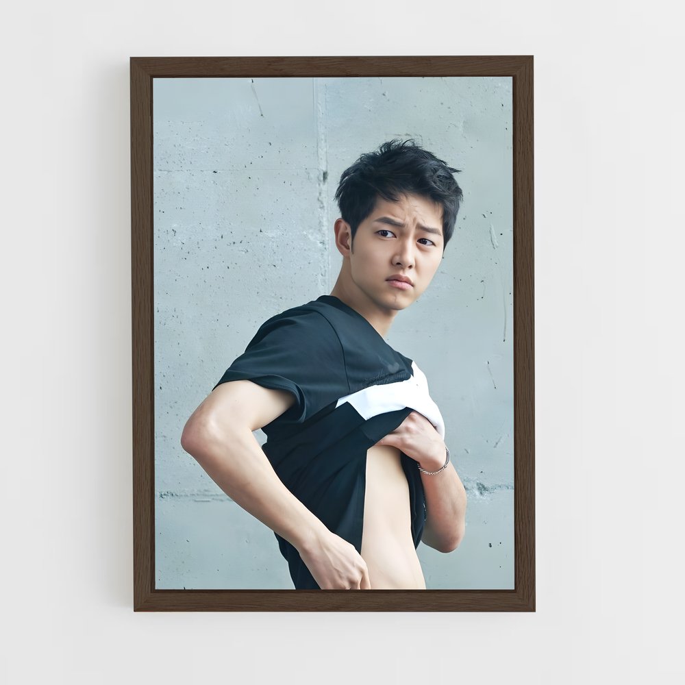 ap-song joong-ki-3 cadre Bois foncé