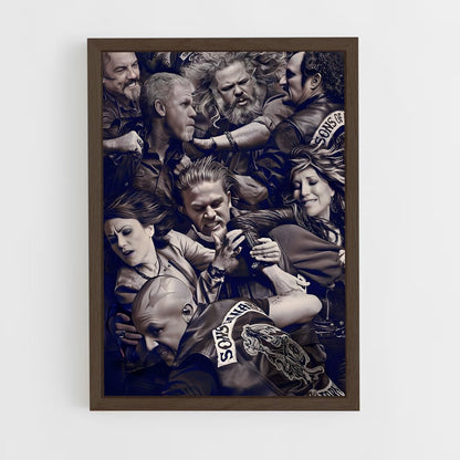 ap-sons of anarchy-6 cadre Bois foncé