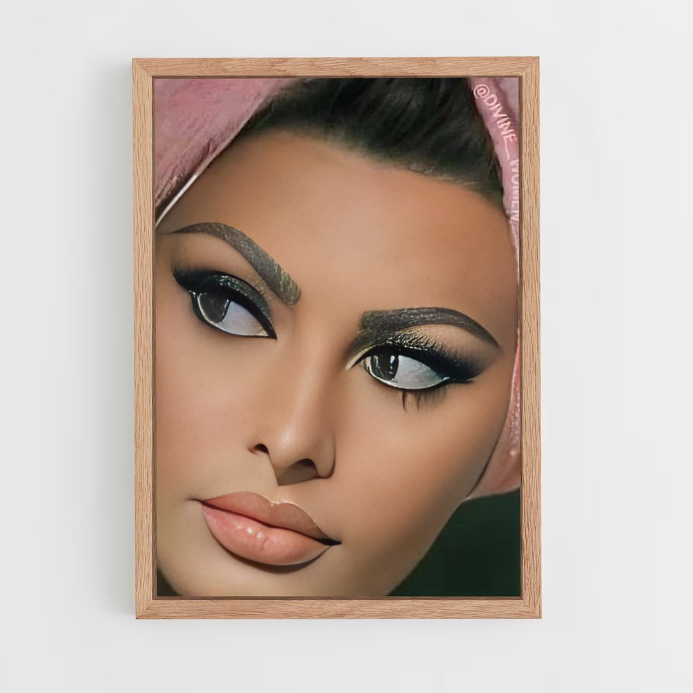 ap-sophia loren-7 cadre Bois clair