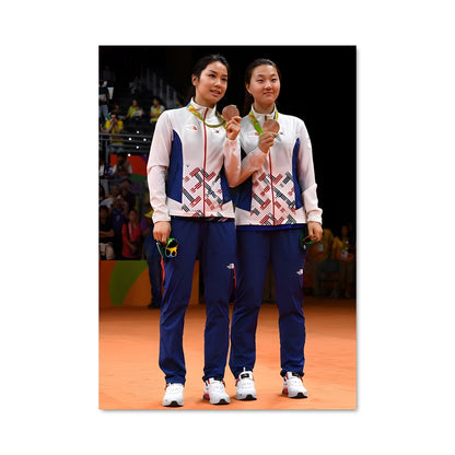Poster Victoires de Badminton