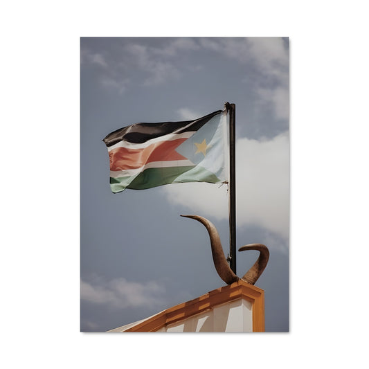 Poster Drapeau du Soudan du Sud