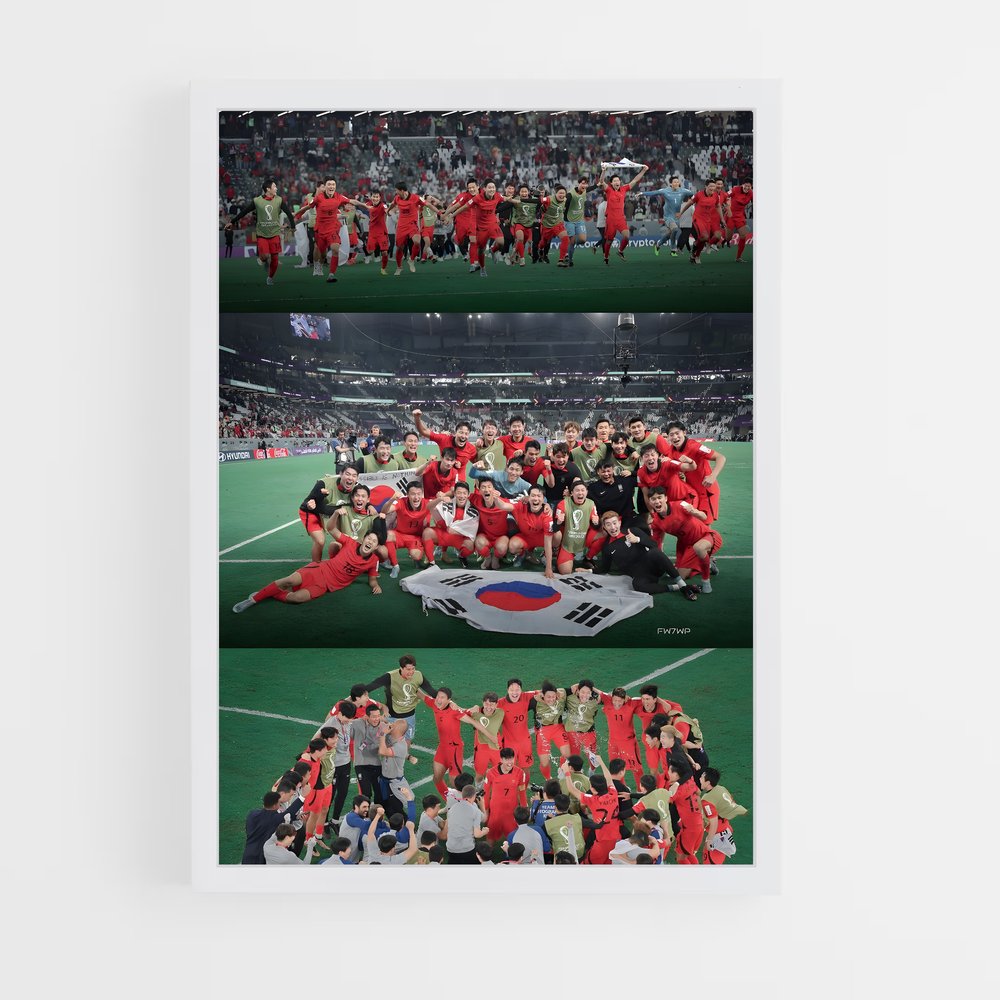 ap-south korea national football team-1 cadre Blanc