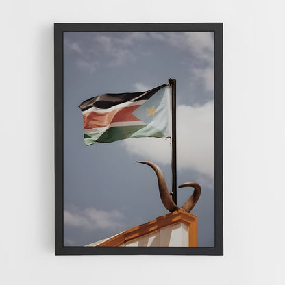 ap-south sudan flag-3 cadre Noir
