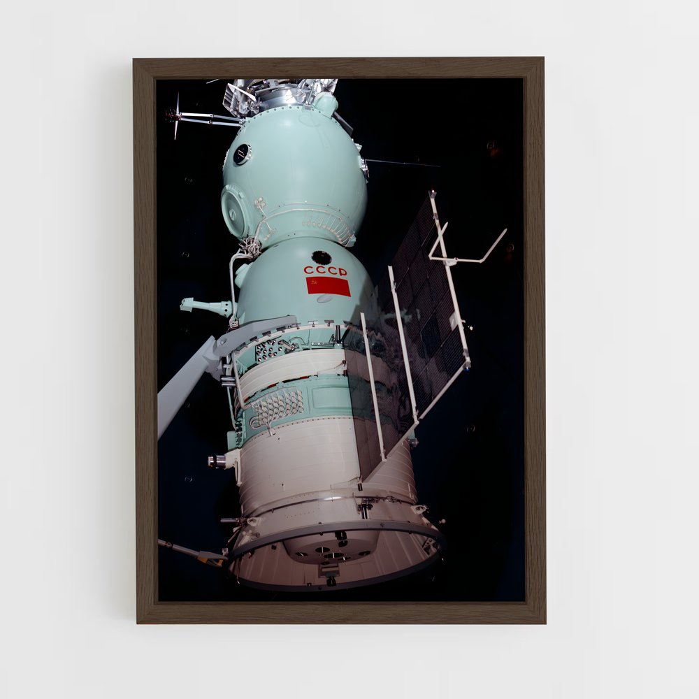 ap-soviet space program-1 cadre Bois foncé