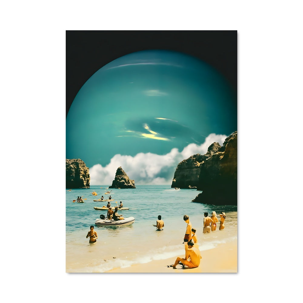 Poster Plage Surréaliste