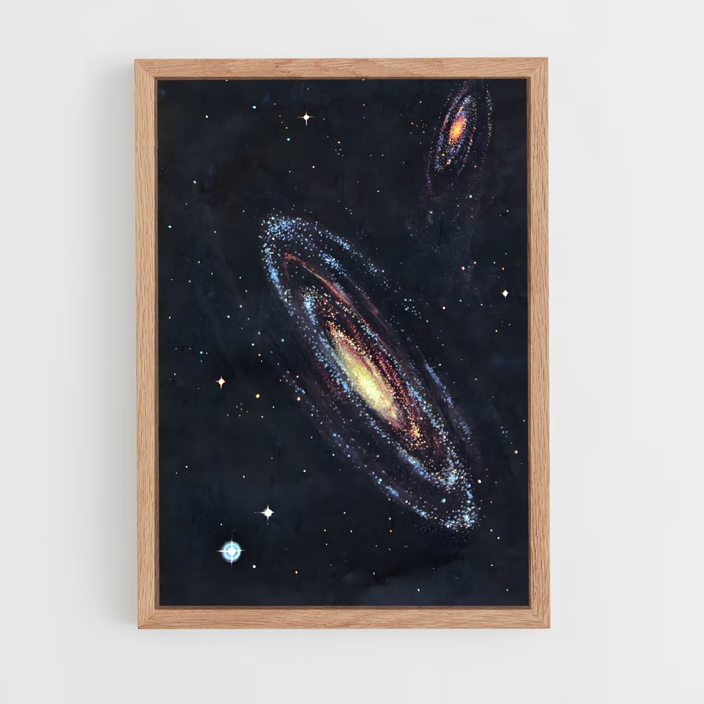 ap-space illustration-1 cadre Bois clair