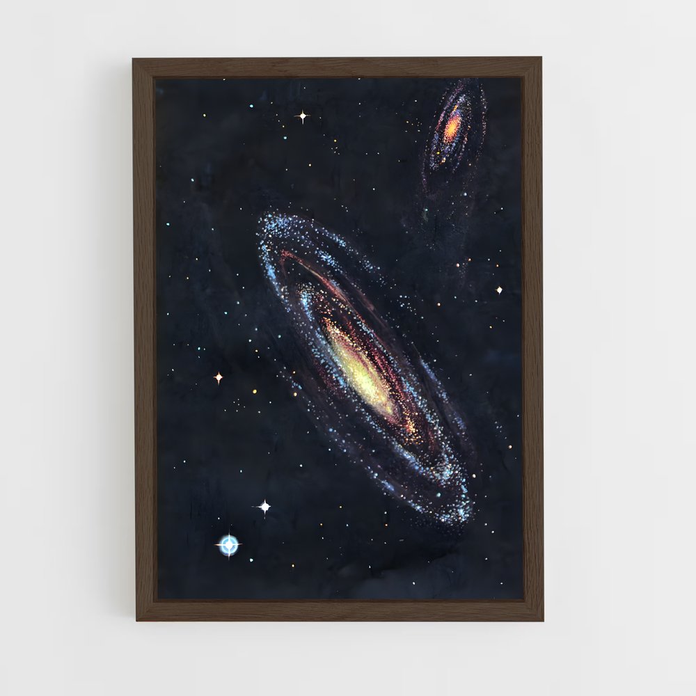 ap-space illustration-1 cadre Bois foncé