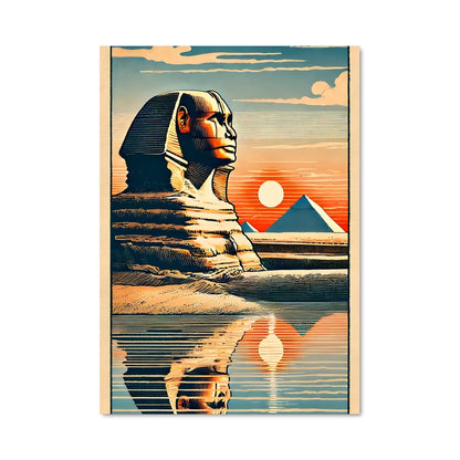 Poster Sphinx et Pyramides