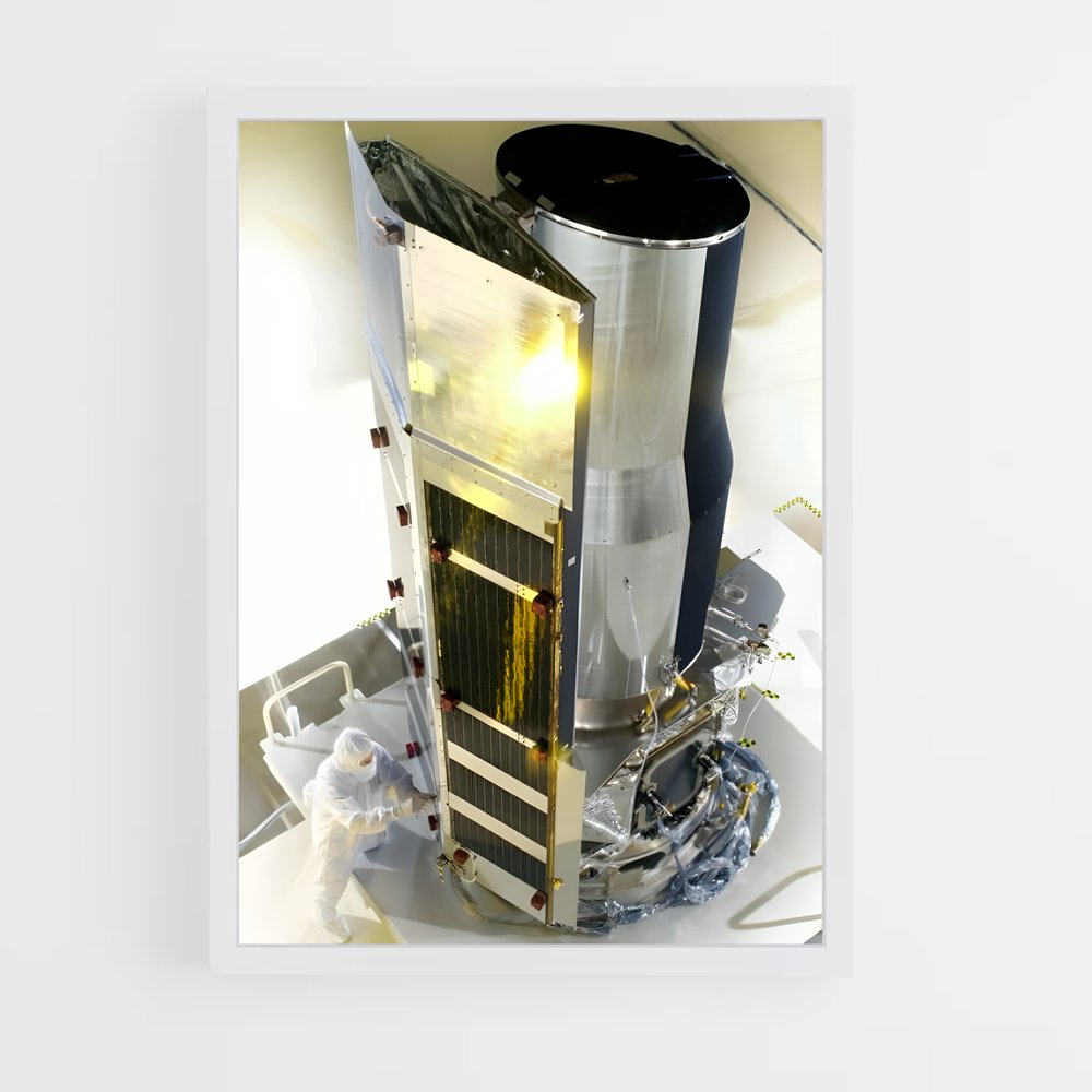 ap-spitzer telescope-1 cadre Blanc