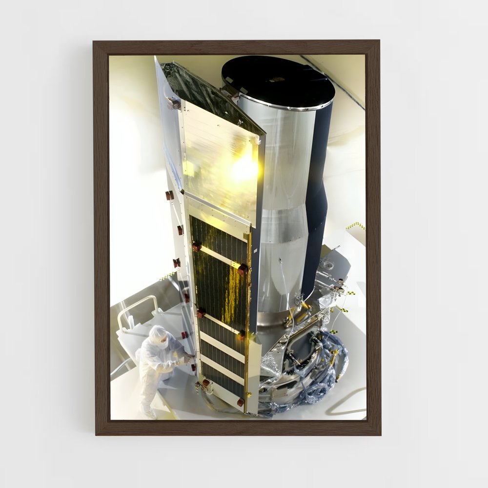 ap-spitzer telescope-1 cadre Bois foncé