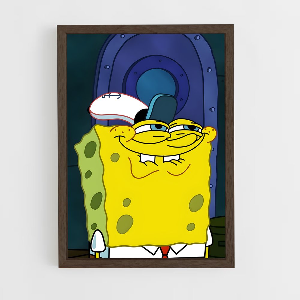 ap-spongebob-3 cadre Bois foncé