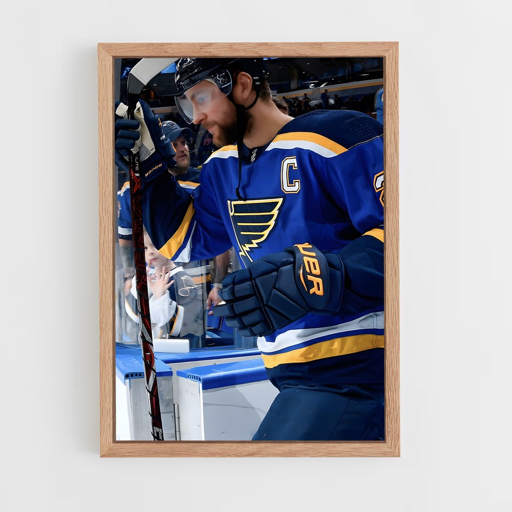 ap-st. louis blues-5 cadre Bois clair