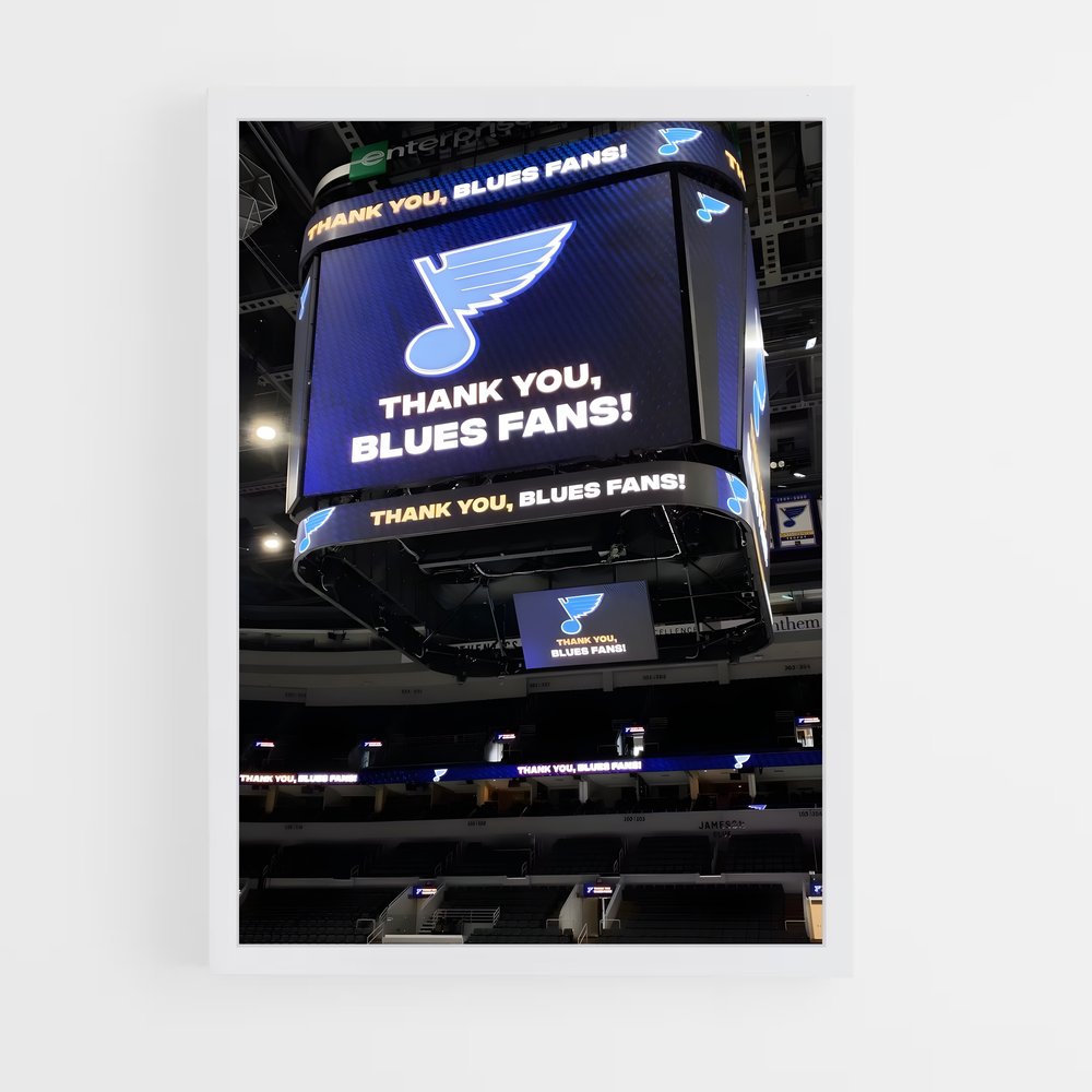 ap-st. louis blues-9 cadre Blanc
