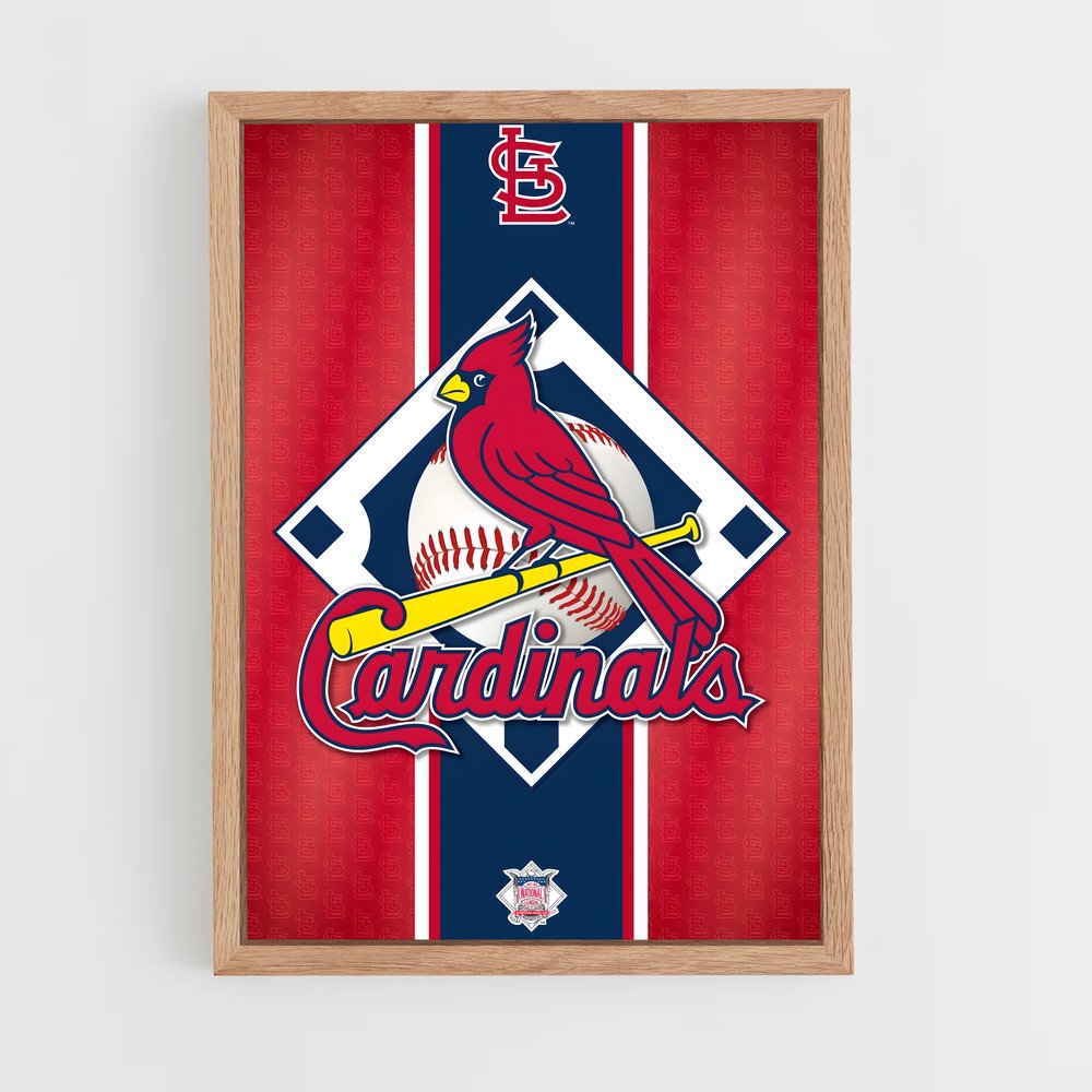 ap-st. louis cardinals-1 cadre Bois clair