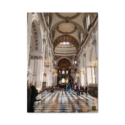 Poster Cathédrale Échiquier