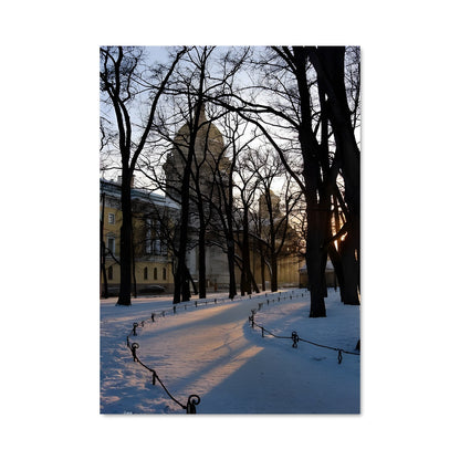 Poster Hiver à Saint-Pétersbourg