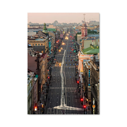 Poster Trafic à Saint-Pétersbourg