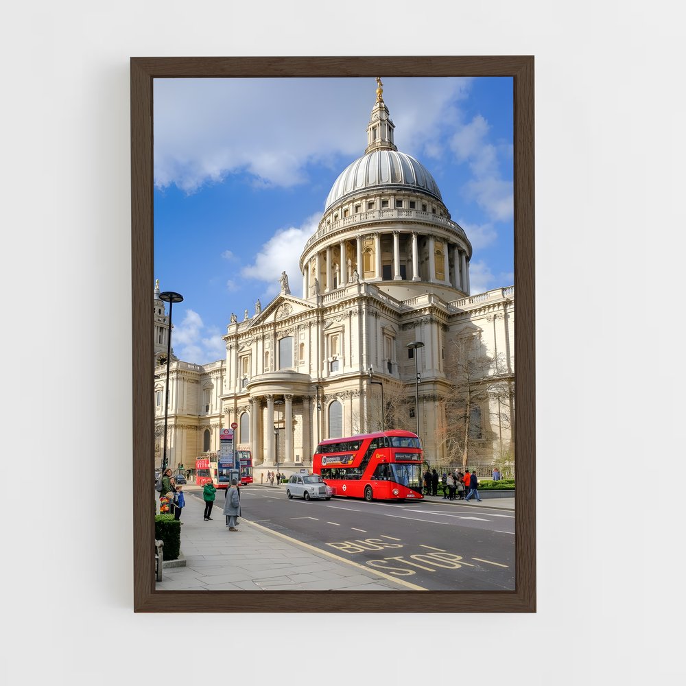 ap-st pauls cathedral-2 cadre Bois foncé