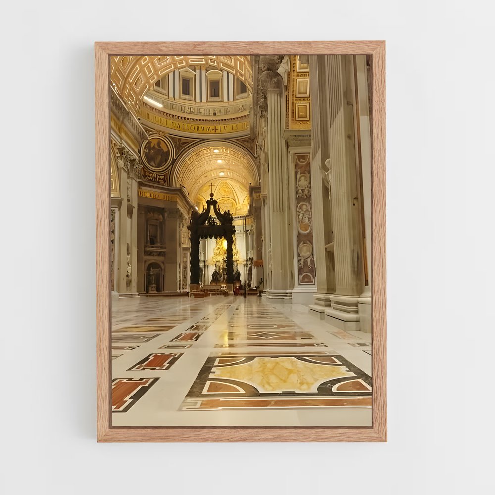 ap-st peters basilica-1 cadre Bois clair