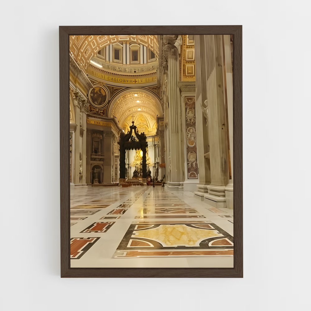 ap-st peters basilica-1 cadre Bois foncé
