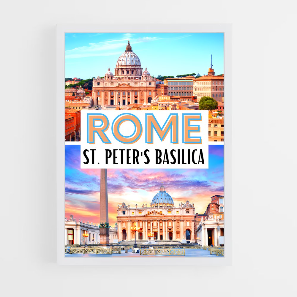 ap-st peters square-5 cadre Blanc