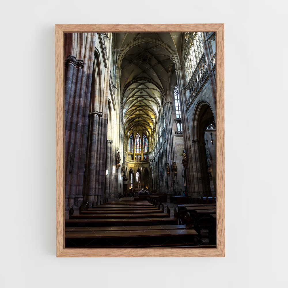 ap-st vitus cathedral-9 cadre Bois clair
