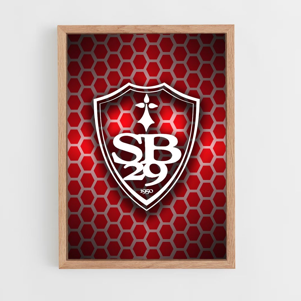 ap-stade brestois 29-4 cadre Bois clair
