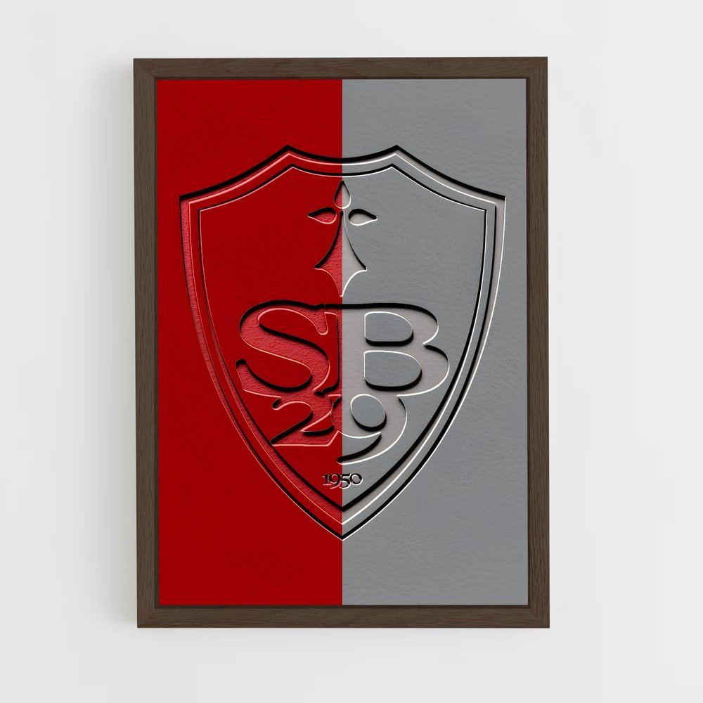 ap-stade brestois 29-5 cadre Bois foncé