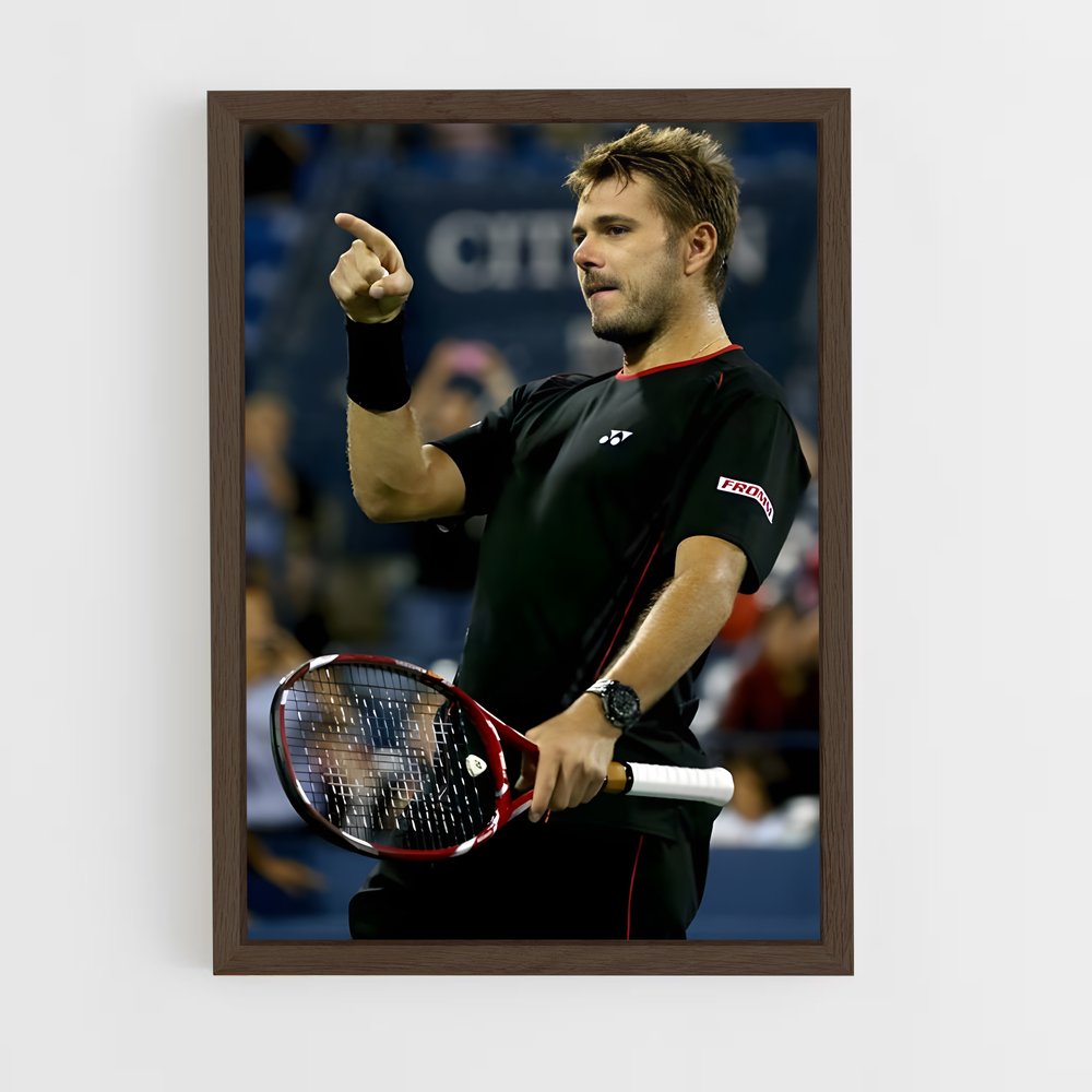 ap-stan wawrinka-5 cadre Bois foncé