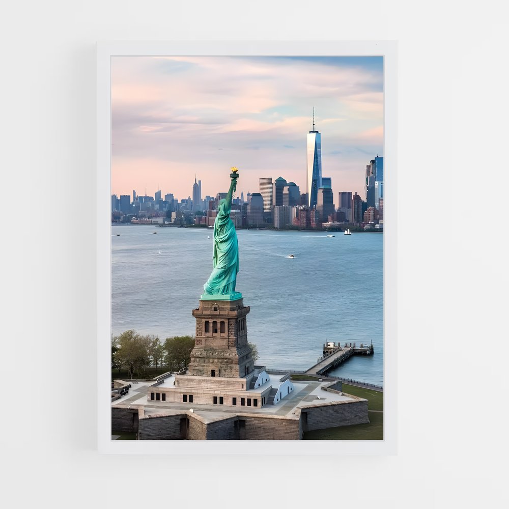 ap-statue of liberty-15 cadre Blanc