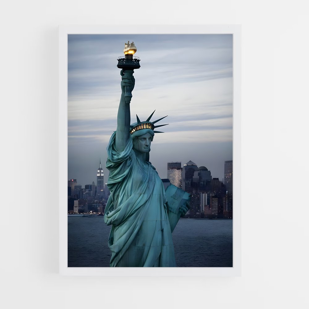 ap-statue of liberty-20 cadre Blanc