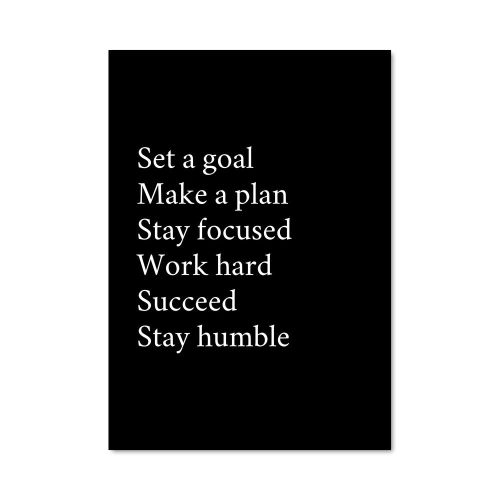 Poster Objectif Fixé