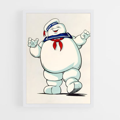 ap-stay puft marshmallow man-2 cadre Blanc