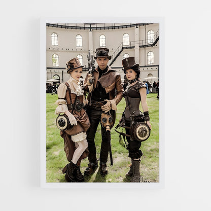 ap-steam punk-4 cadre Blanc