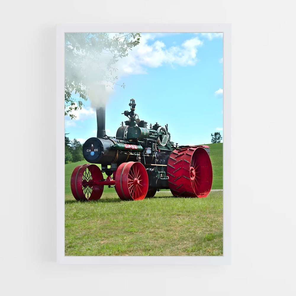 ap-steam tractor-1 cadre Blanc