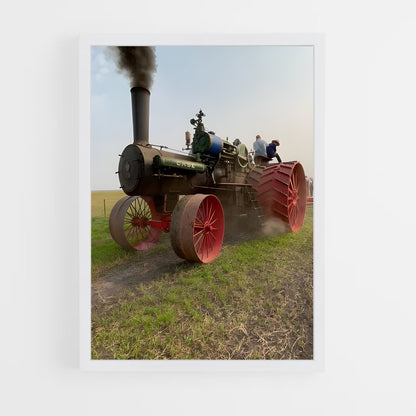 ap-steam tractor-5 cadre Blanc